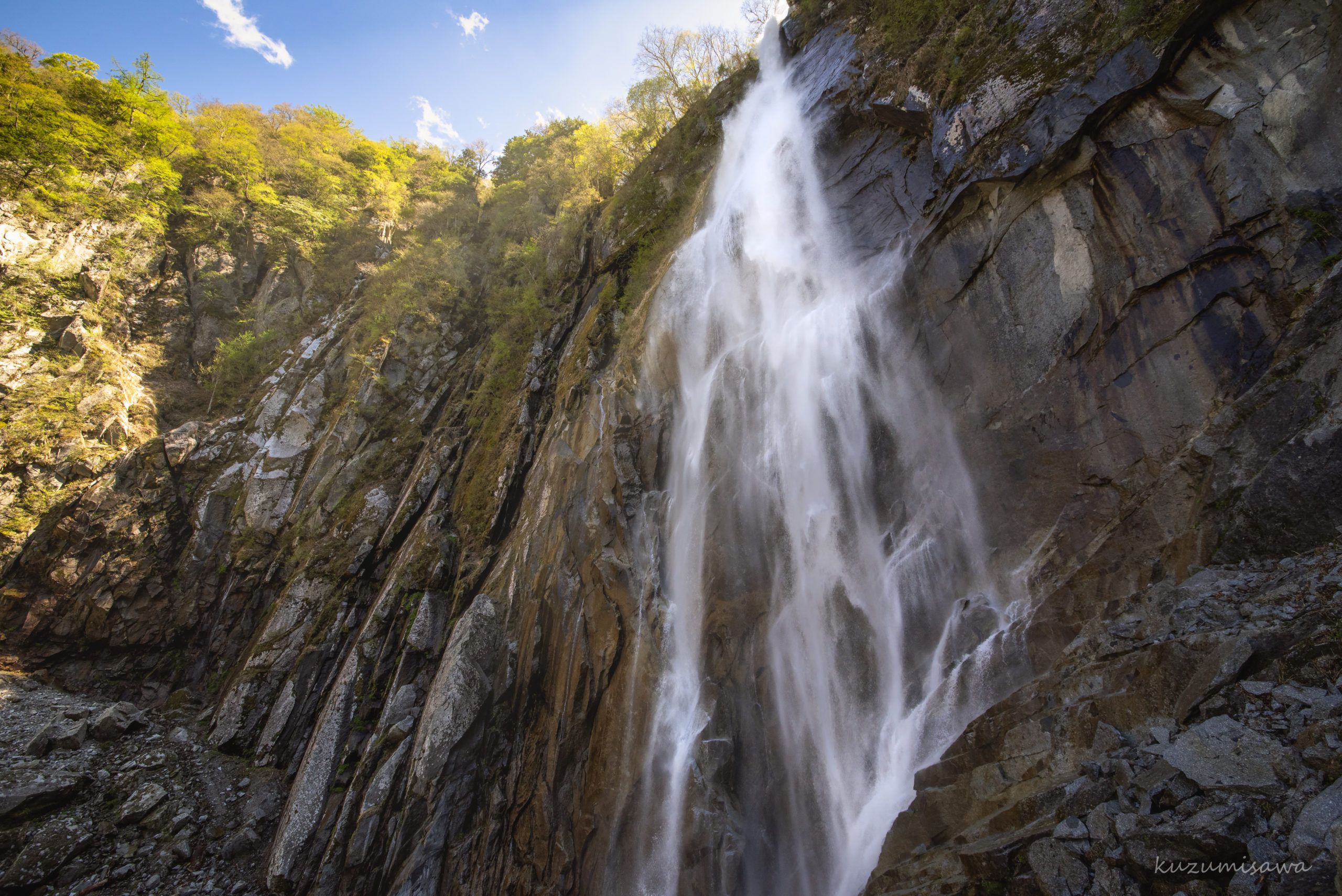 北精進ヶ滝 山梨県 北杜 葛見さわの滝壺紀行