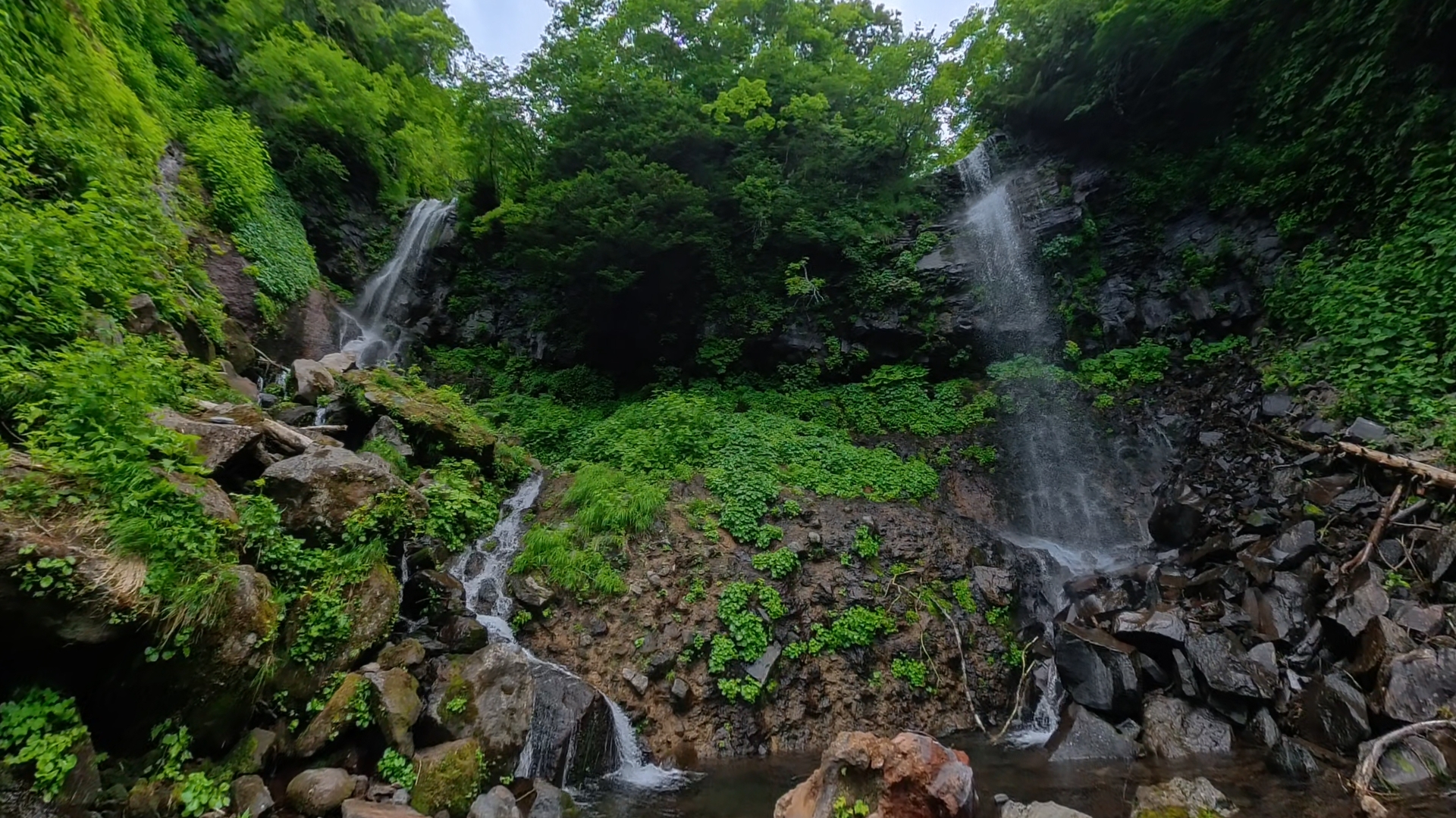 両門の滝・八方沢　～宮城・蔵王～